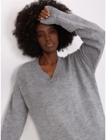 Sveter BA SW 0577.36X sivý - FPrice