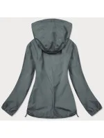 Tmavosivá letná dámska bunda s podšívkou (HH036-2)