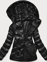Dámska krátka zimná bunda čierna (23066-392)