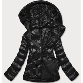 Krátka čierna dámska zimná bunda (23066-392)