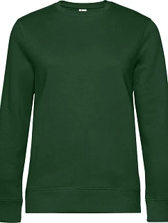 B&C QUEEN Crew Neck_° Dámska mikina 01.W01Q fľaškovozelená