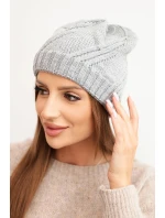 Dámska zimná vlnená čiapka K442 sivá Dámska zimná vlnená čiapka K442 sivá