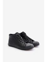 Mužské zateplené tenisky s zipem černé Big Star model 21669644 - Big Star Shoes
