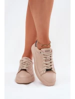 Dámské Tenisky Z Eko Kůže Big Star model 21693183 Béžové - Big Star Shoes