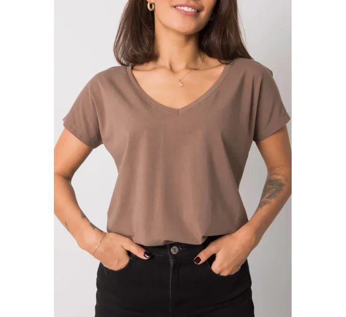 Tričko RV TS 4832.11P hnedé