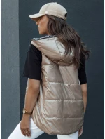 Dámska prešívaná vesta ICONVEST camel FashionStreet TY4433 Dámska prešívaná vesta ICONVEST camel FashionStreet TY4433