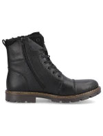 M model 20571632 vlněné zateplené kožené boty černé - Rieker