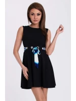 EMAMODA dámske šaty bez rukávov čierne - Čierna / S - YNS