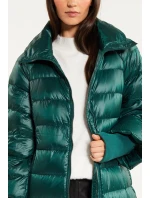 Dámsky páperový kabát s prešívaním Bottle 230-009 Dark Green - Monnari