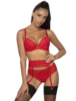 Dámsky podväzkový pás Estelle 0198/3 Red - MAT