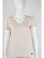 Dámske tričko s krátkym rukávom Serek brown - Off Pink