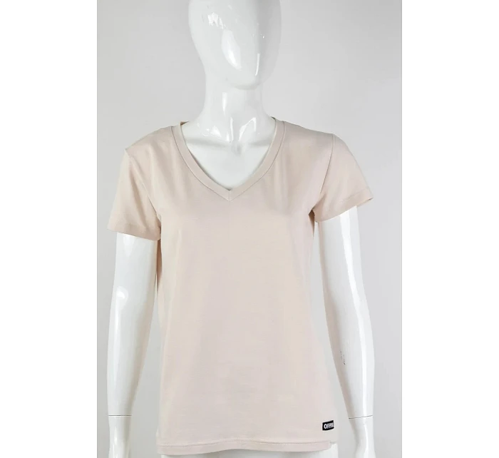 Dámske tričko s krátkym rukávom Serek brown - Off Pink