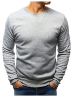 Pánská mikina s kapucí šedá model 21962650 - FashionStreet