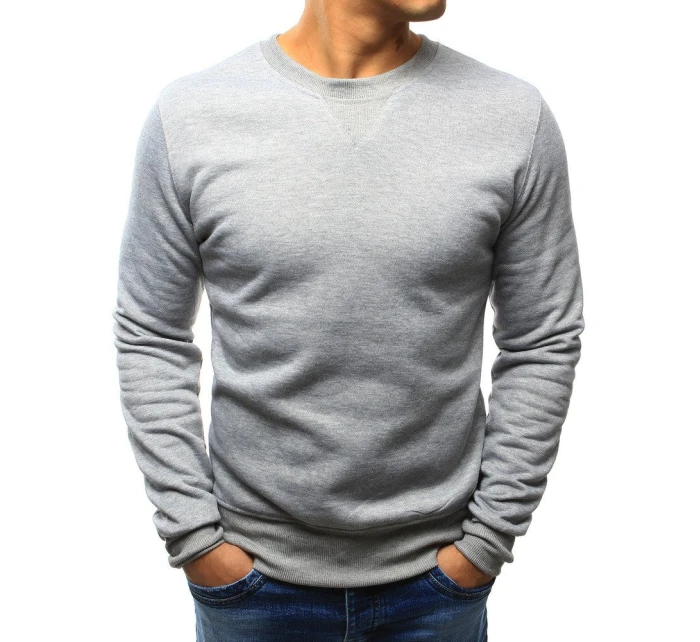 Pánská mikina s kapucí šedá model 21962650 - FashionStreet