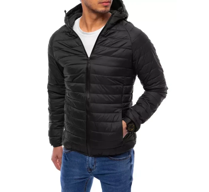 Pánská přechodná prošívaná bunda černá Dstreet model 21964306 - FashionStreet