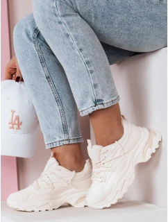 Dámské tenisky na podrážce beige Dstreet model 21983832 - FashionStreet