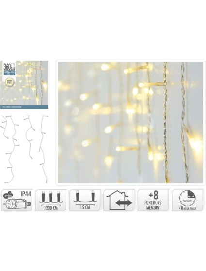 LAMPKI CHOINKOWE  360 LED  CIEPŁY BIAŁY model 21832461