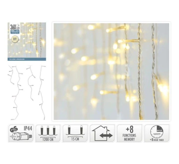 LAMPKI CHOINKOWE  360 LED  CIEPŁY BIAŁY model 21832461