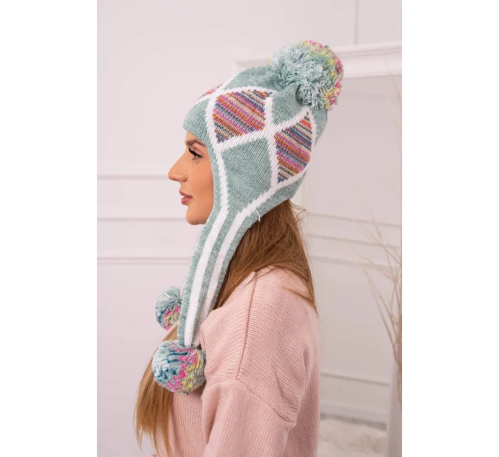 Dámska klapka na uši Eunika K322 mint