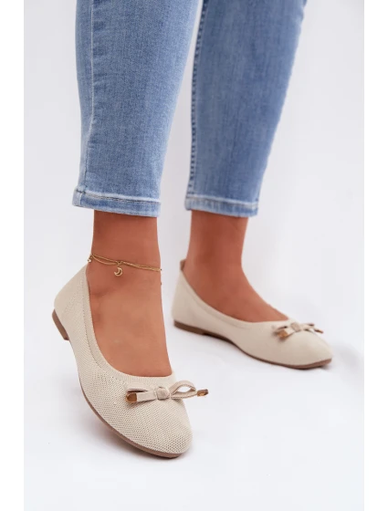 Baleríny s Mašlí Béžové model 21997782 - Boto