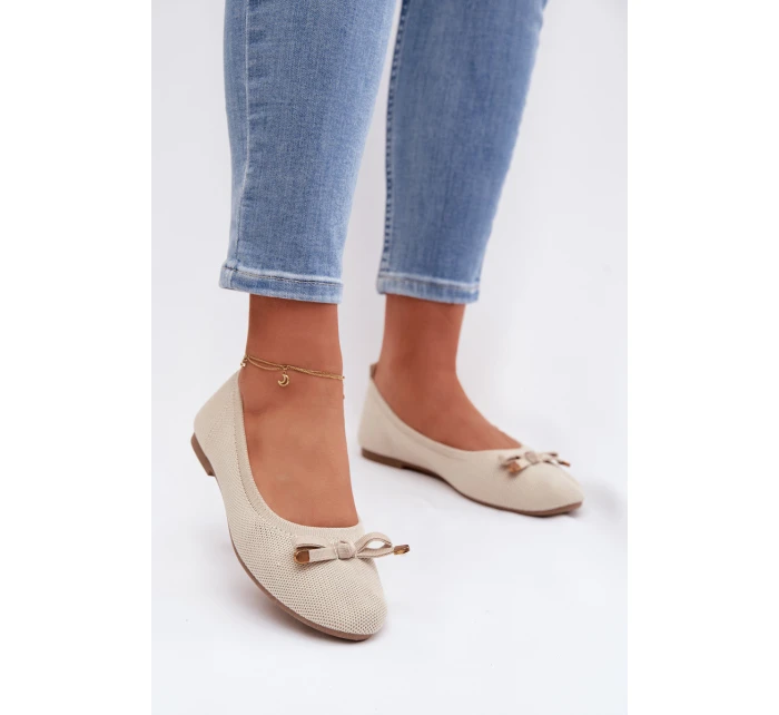 Baleríny s Mašlí Béžové model 21997782 - Boto