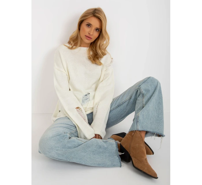Dámský svetr BA SW model 18178453 ecru - FPrice Dámský svetr BA SW model 18178453 ecru - FPrice
