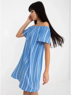 Dámske šaty D73771R30145J bielo-modré - FPrice