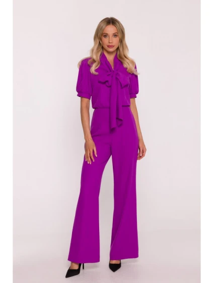 S421 Kombinéza s motýlikom - levanduľová