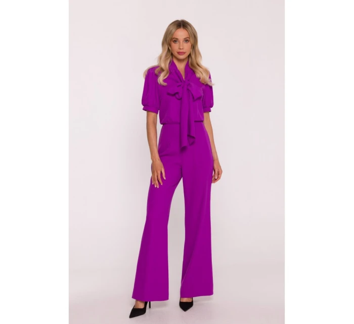 S421 Kombinéza s motýlikom - levanduľová