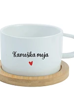 Môj priateľ - biely pohár na makrónky 200 ml