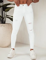 Dámske džínsové nohavice MOLI white FashionStreet UY1871