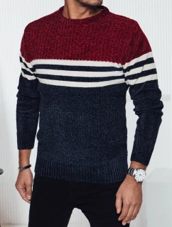 Pánsky pruhovaný tmavomodrý sveter FashionStreet WX2229