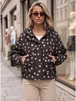 Kurtka damska przejściowa w z kapturem brązowa model 22365093 - FashionStreet Kurtka damska przejściowa w z kapturem brązowa model 22365093 - FashionStreet