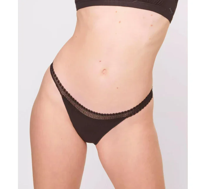 sloggi GO Ribbed R Tanga C2P - BLACK - SLOGGI BLACK - SLOGGI