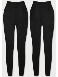 Čierne bavlnené legíny (YW01001-A1)