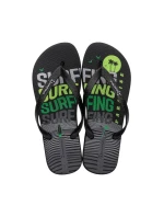 Pánske žabky Ipanema Graphics black-green 83532-AP253