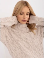 Sweter AT SW model 20463667 jasny beżowy - FPrice