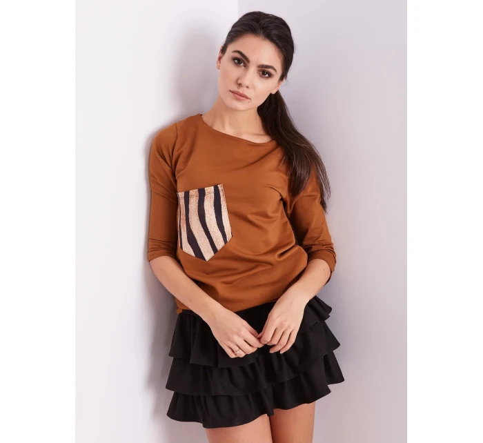 Blúzka CZ BZ 1694.08 svetlohnedá Blúzka CZ BZ 1694.08 svetlohnedá