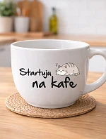STARTUJU NA KÁVE – keramický hrnček 400 ml