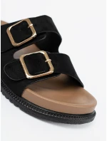 Trendy dámske čierne ponožky s platformou Trendy dámske čierne ponožky s platformou