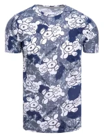 Pánske tričko s potlačou šedé FashionStreet RX5114