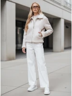 Dámský kabát z ovčí kůže white Dstreet model 21981582 - FashionStreet
