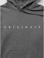 Pánska mikina s kapucňou a potlačou ORIGINALS, tmavošedá, FashionStreet NX5151BX Pánska mikina s kapucňou a potlačou ORIGINALS, tmavošedá, FashionStreet NX5151BX