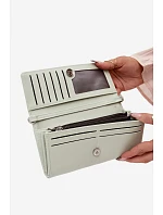 Mentolová peněženka kabelka 2v1 s páskem Suzette