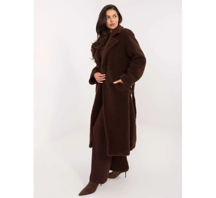 Kabát IT EN 97150.26 tmavohnedý Kabát IT EN 97150.26 tmavohnedý