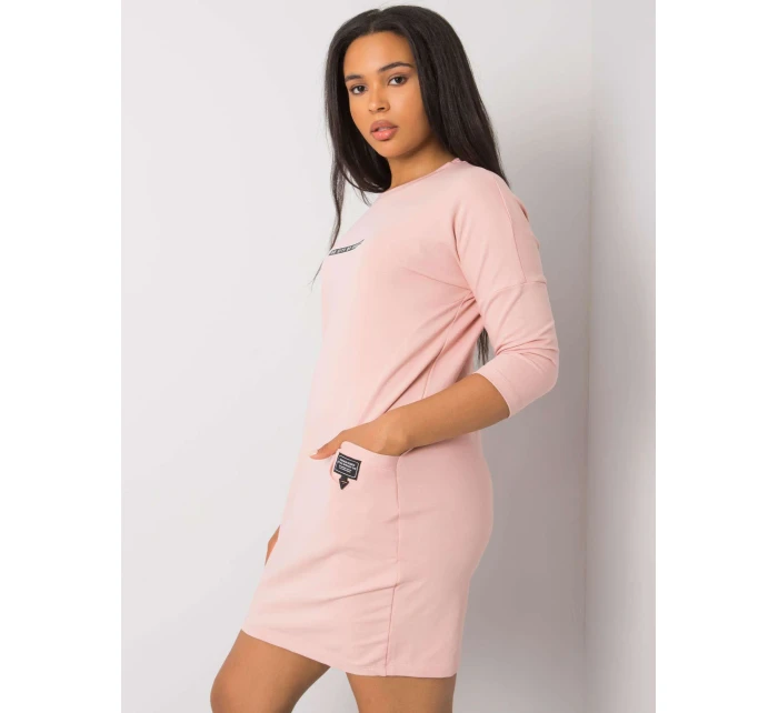 Šaty RV SK model 17416397 světle růžová - FPrice Šaty RV SK model 17416397 světle růžová - FPrice