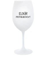 ELIXÍR PROTIBLBEČKOVÝ - bílá sklenice na víno 350 ml