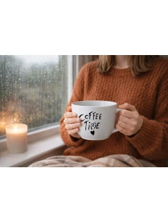 COFFEE TIME - MEGA XXL keramický hrnek 1000 ml