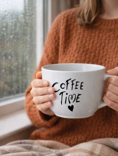 COFFEE TIME - MEGA XXL keramický hrnek 1000 ml