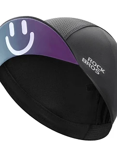Cyklistická čiapka Rockbros 18230005001 s klobúkom – čierna